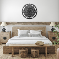 Meditative Spirit Mandala Metal Art - Image 3