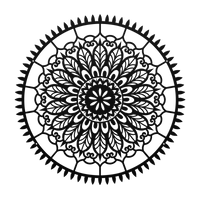Meditative Spirit Mandala Metal Art