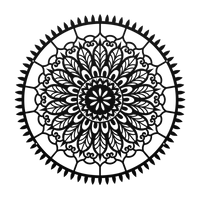 Meditative Spirit Mandala Metal Art