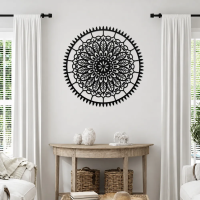 Meditative Spirit Mandala Metal Art