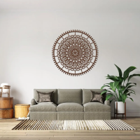 Meditative Spirit Mandala Metal Art - Image 4