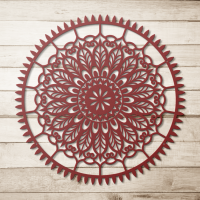 Meditative Spirit Mandala Metal Art - Image 5