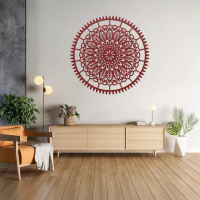 Meditative Spirit Mandala Metal Art - Image 5