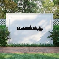 Miami Skyline - Metal Wall Art - Image 2