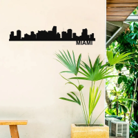 Miami Skyline - Metal Wall Art - Image 3