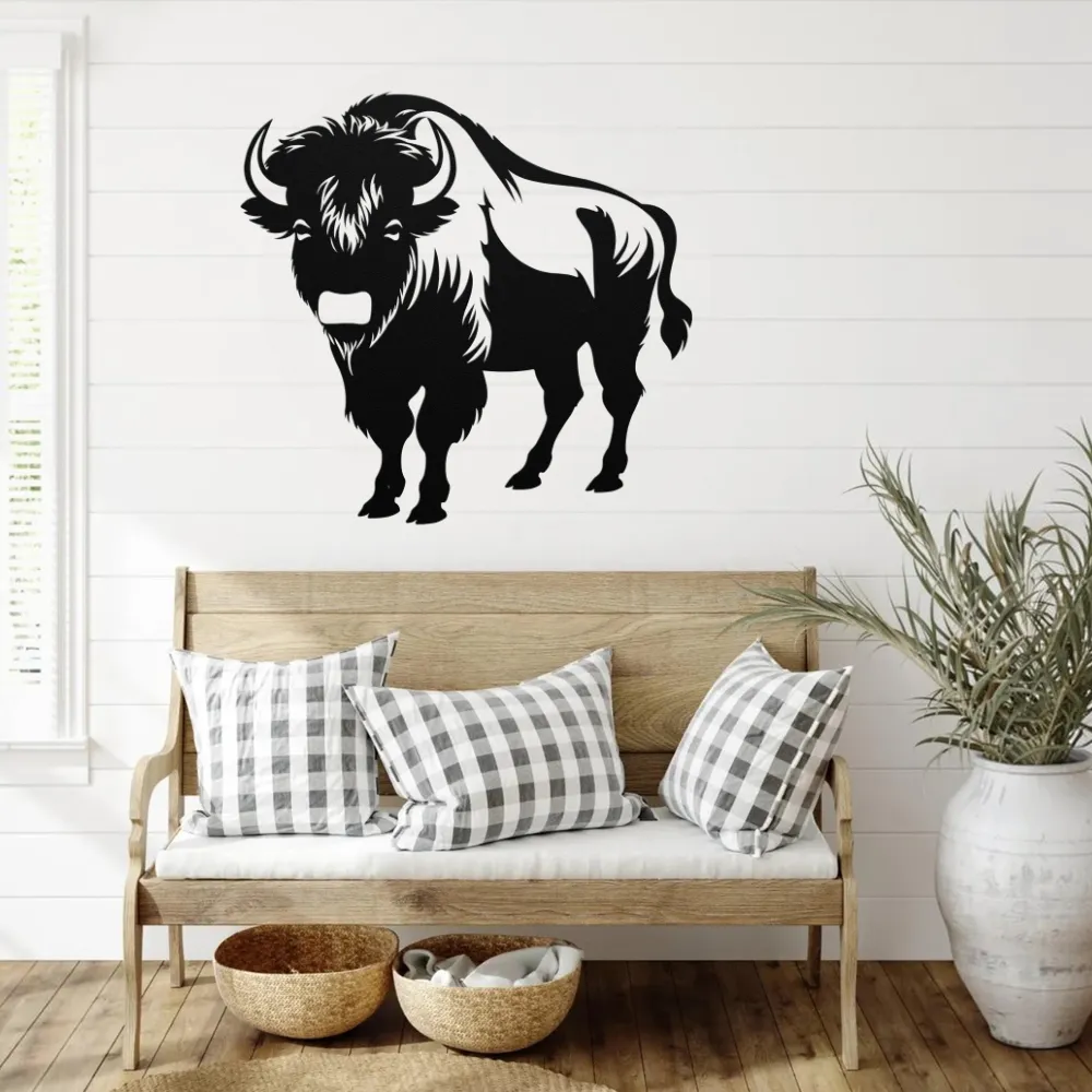 Mighty Bison Metal Wall Art