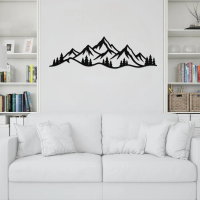Minimal Mountain View Metal Art - Image 2