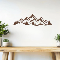 Minimal Mountain View Metal Art - Image 4