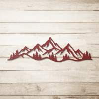 Minimal Mountain View Metal Art - Image 5