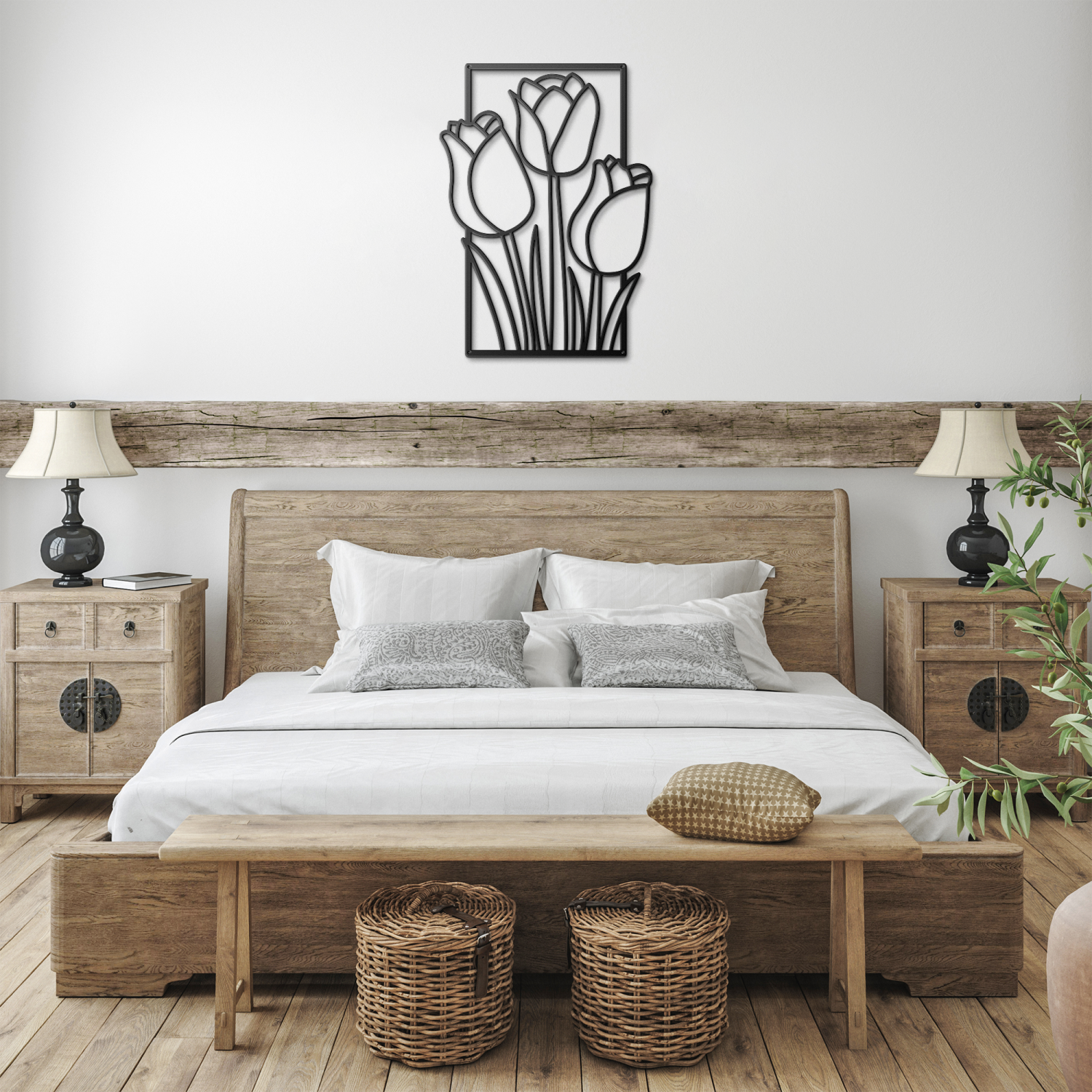Minimalist Flower Garden Wall Art - Image 3