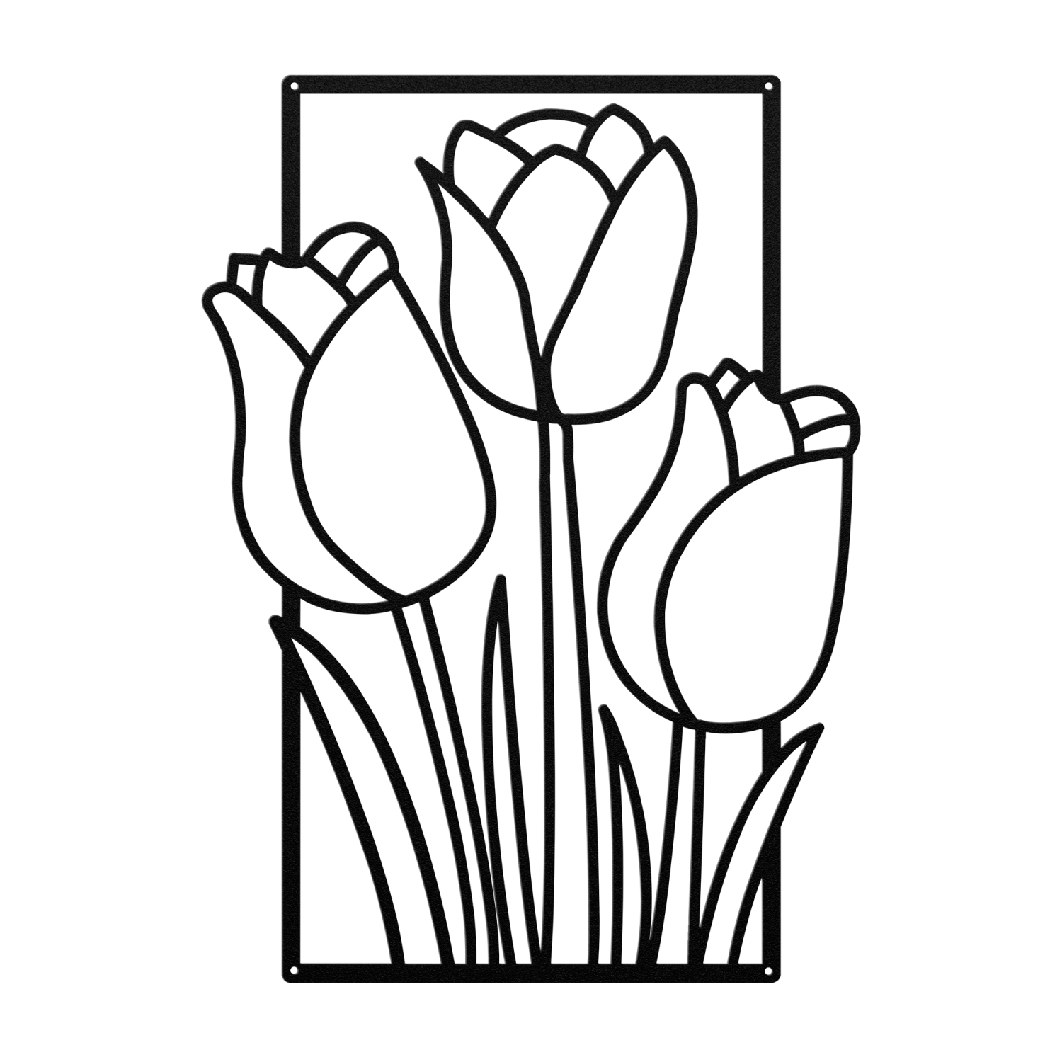 Minimalist Flower Garden Wall Art