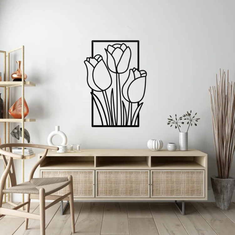 Minimalist Flower Garden Wall Art