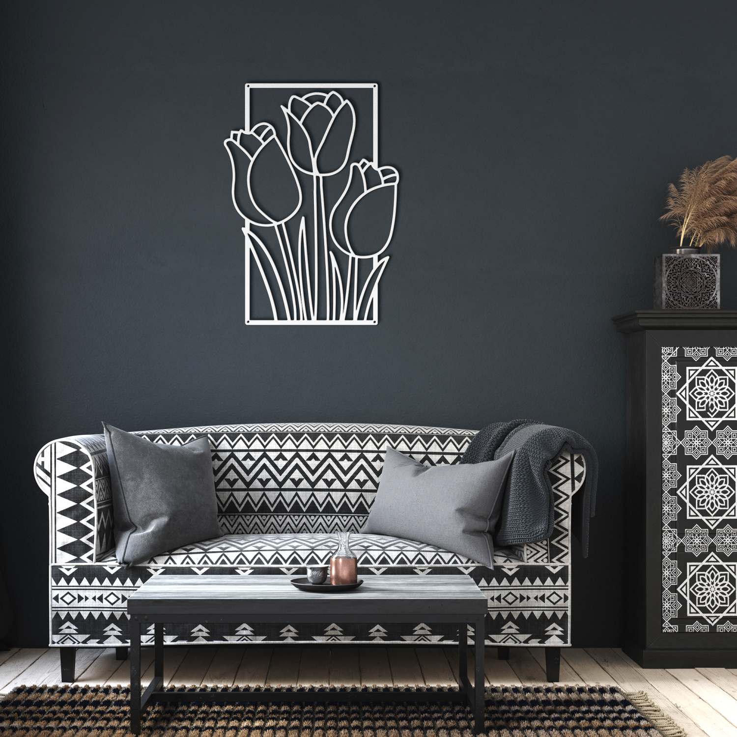 Minimalist Flower Garden Wall Art - Image 6