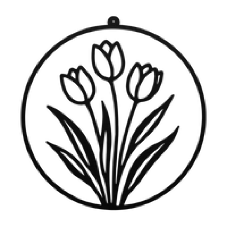 Modern Botanical Steel Art