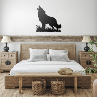 Moonlight Howling Wolf Wall Art - Image 3