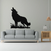 Moonlight Howling Wolf Wall Art - Image 2