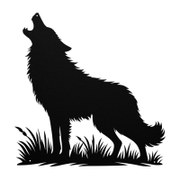 Moonlight Howling Wolf Wall Art