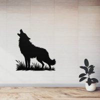 Moonlight Howling Wolf Wall Art