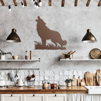 Moonlight Howling Wolf Wall Art - Image 7