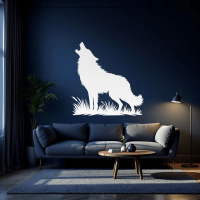 Moonlight Howling Wolf Wall Art - Image 4