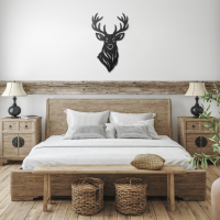 Mountain Deer Head Wall Art - Image 3