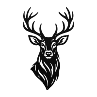 Mountain Deer Head Wall Art