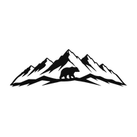 Mountain & Bear Wall Art