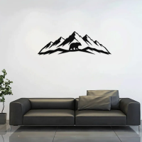 Mountain & Bear Wall Art