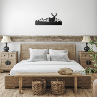 Mountain & Deer Wall Art - Image 3