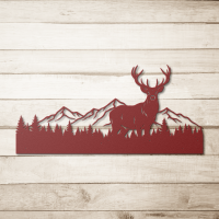 Mountain & Deer Wall Art - Image 5