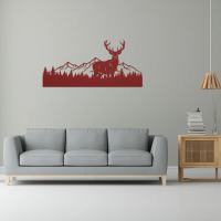 Mountain & Deer Wall Art - Image 5