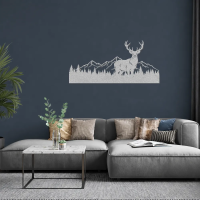Mountain & Deer Wall Art - Image 6