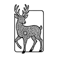 Mystic Forest Deer Metal Art