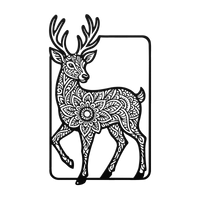 Mystic Forest Deer Metal Art