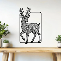 Mystic Forest Deer Metal Art