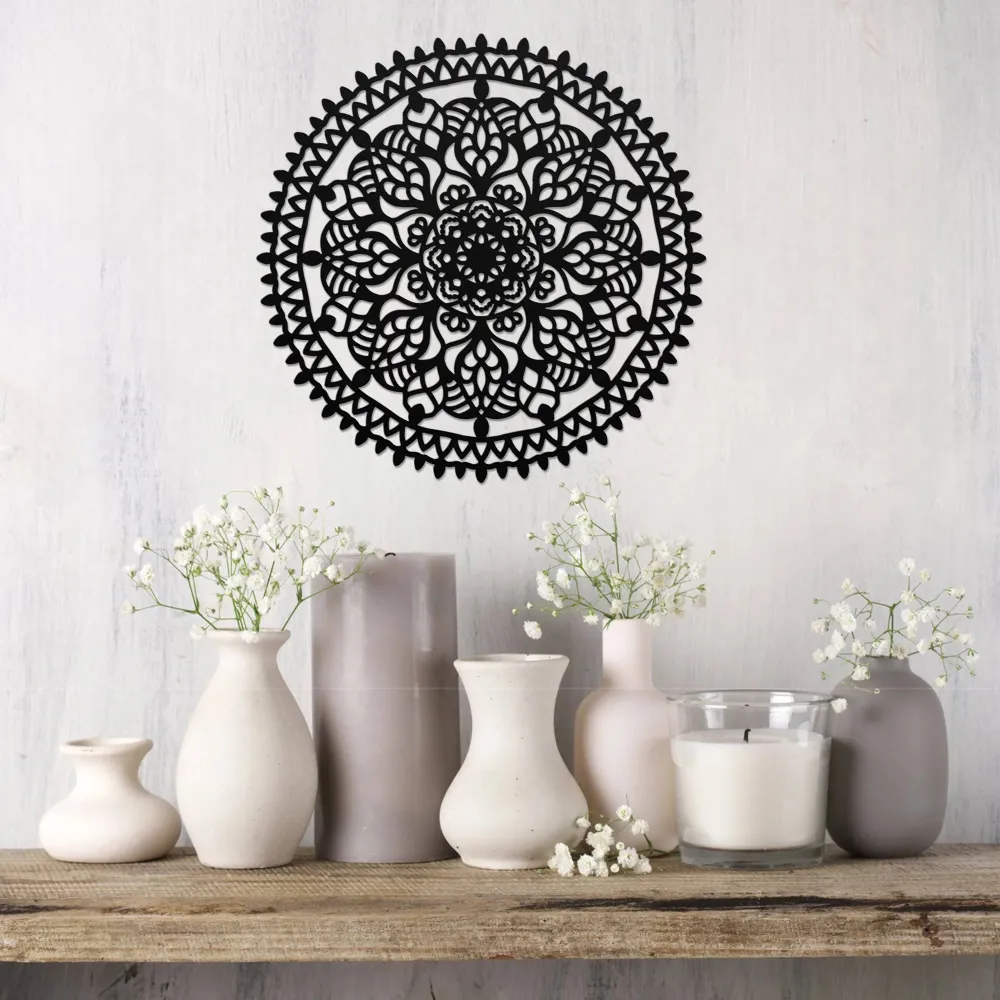 Mystic Sun Mandala Wall Art