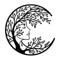 Mystic Woman Tree Face Wall Art