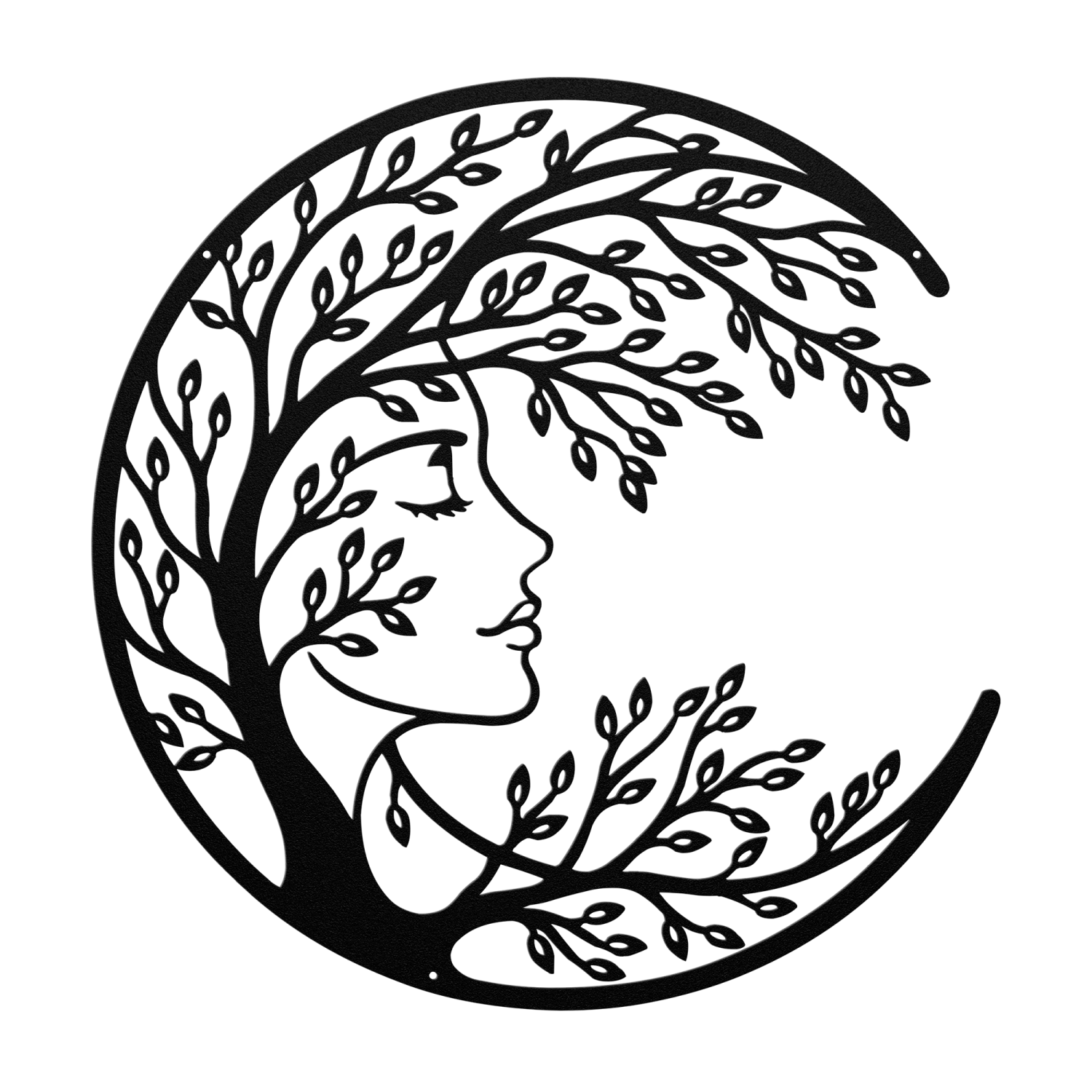 Mystic Woman Tree Face Wall Art
