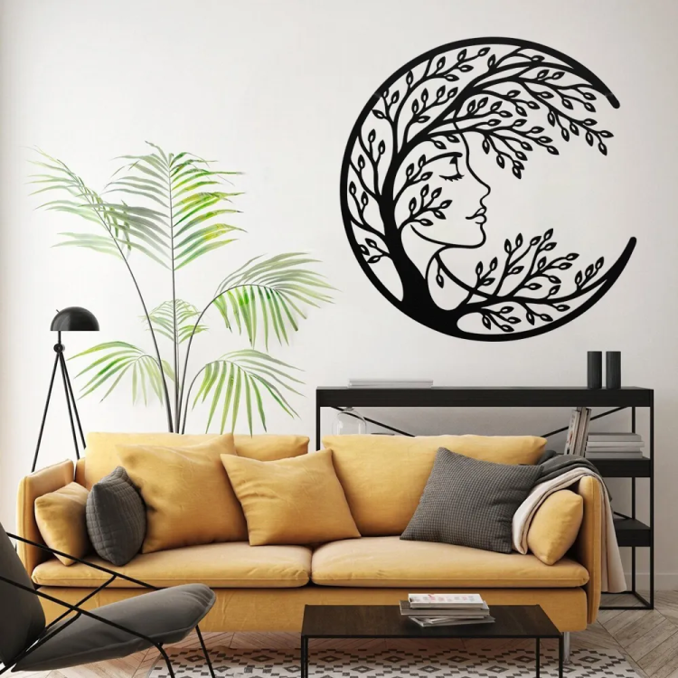 Mystic Woman Tree Face Wall Art