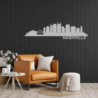 NASHVILLE Skyline - Metal Wall Art - Image 6