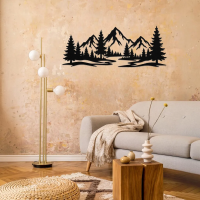 Nature Mountain Landscape Metal Art - Image 2