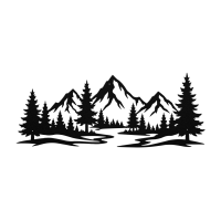 Nature Mountain Landscape Metal Art