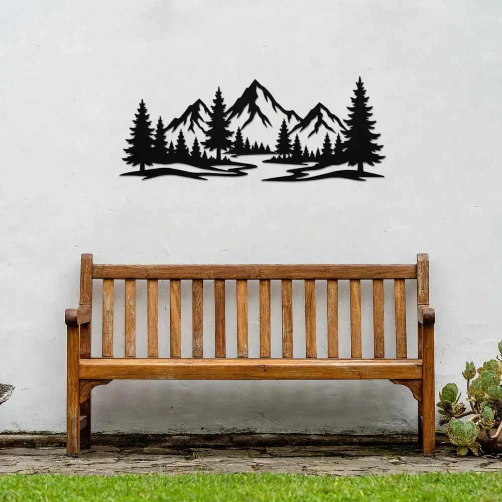 Nature Mountain Landscape Metal Art