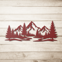 Nature Mountain Landscape Metal Art - Image 5