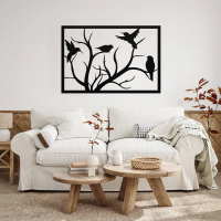 Nature’s Melody Bird Branch Art
