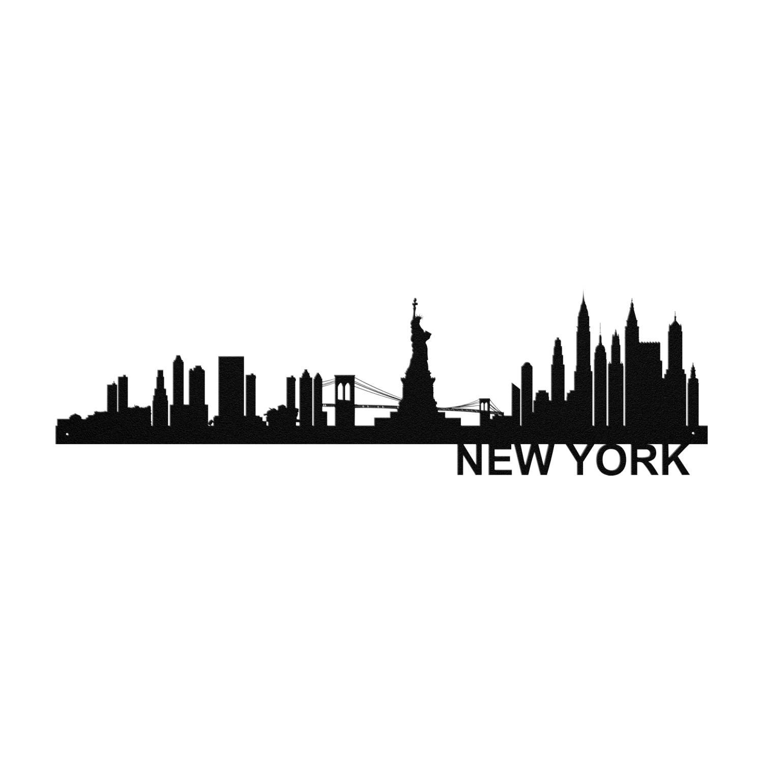 New York Skyline - Metal Wall Art