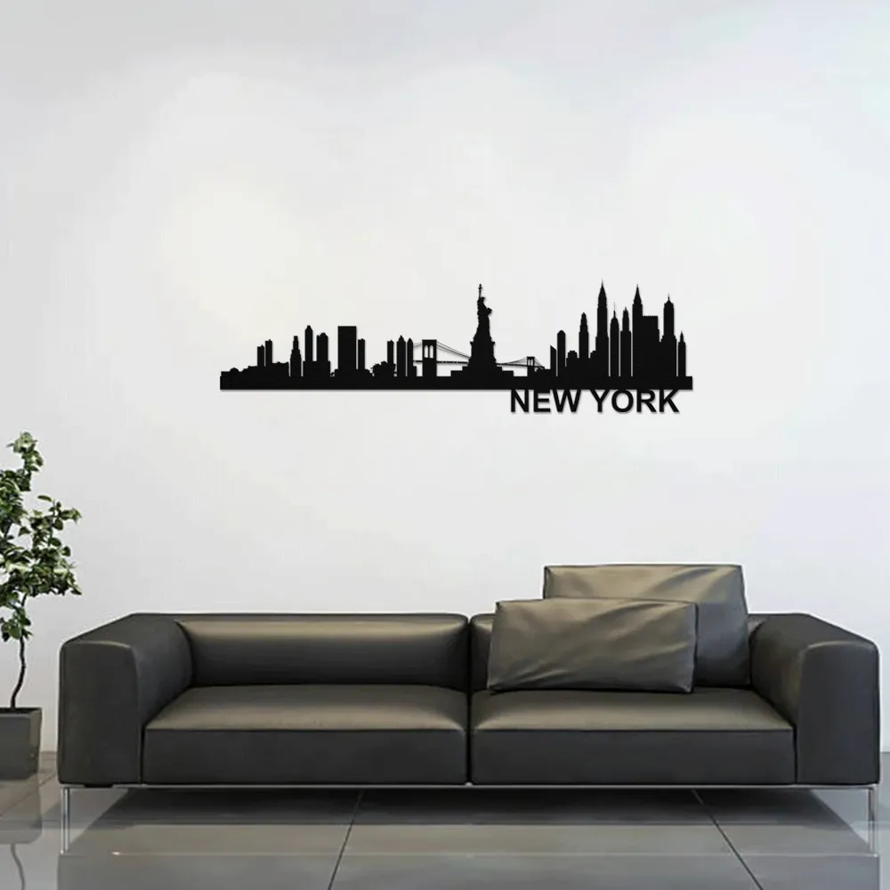 New York Skyline - Metal Wall Art - Image 1