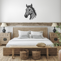 Noble Horse Head Metal Art - Image 3