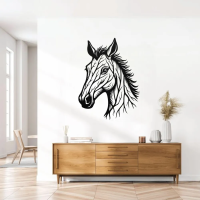 Noble Horse Head Metal Art - Image 2