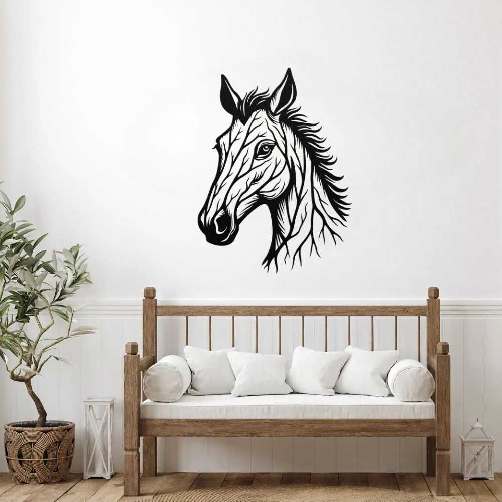 Noble Horse Head Metal Art